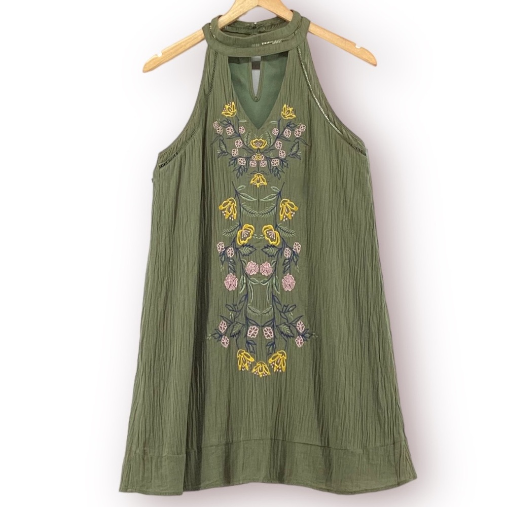 MIAMI EMBROIDERED SLEEVELESS DRESS